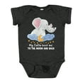 thumbnail image 1 of Inktastic My Safta Loves Me to the Moon and Back Elephant Family Boys or Girls Baby Bodysuit, 1 of 5