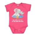 thumbnail image 1 of Inktastic My Safta Loves Me to the Moon and Back Elephant Family Boys or Girls Baby Bodysuit, 1 of 5