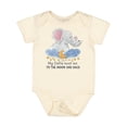 thumbnail image 1 of Inktastic My Safta Loves Me to the Moon and Back Elephant Family Boys or Girls Baby Bodysuit, 1 of 5