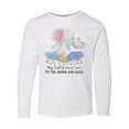 thumbnail image 1 of Inktastic My Safta Loves me to the Moon and Back Elephant Family Long Sleeve Youth T-Shirt, 1 of 5