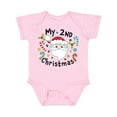 thumbnail image 1 of Inktastic My Second Christmas Santa with Candy Canes Boys or Girls Baby Bodysuit, 1 of 5