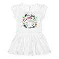 thumbnail image 1 of Inktastic My Second Christmas Santa with Candy Canes Girls Toddler Dress, 1 of 5