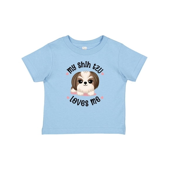 Inktastic My Shih Tzu Dog Loves Me Girls Baby T-Shirt