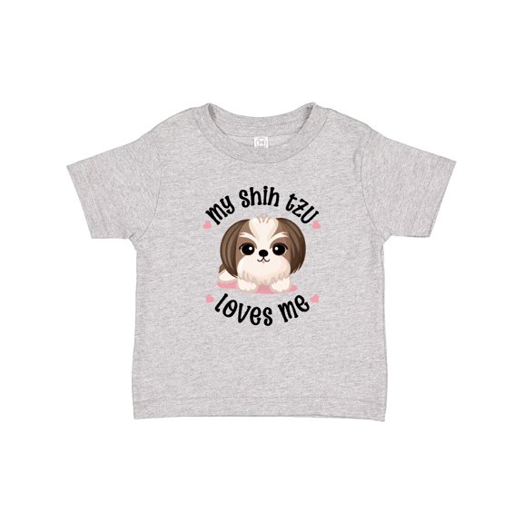 Inktastic My Shih Tzu Dog Loves Me Girls Baby T-Shirt