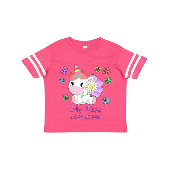 Inktastic My Sissy Loves Me- Cute Unicorn Boys or Girls Toddler T-Shirt