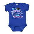 thumbnail image 1 of Inktastic My Sister Graduated with Cap and Arrows Girls Baby Bodysuit, 1 of 5
