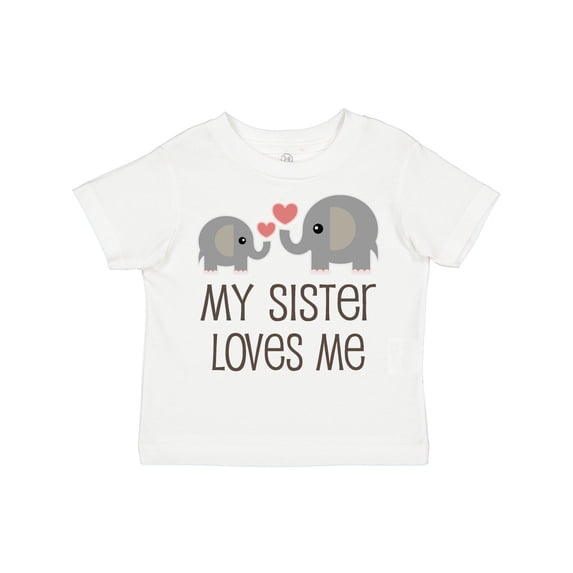 Inktastic My Sister Loves Me Boys or Girls Toddler T-Shirt