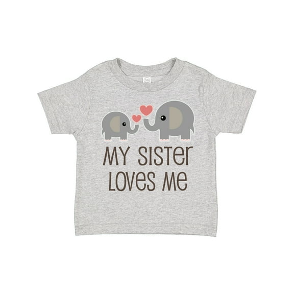 Inktastic My Sister Loves Me Boys or Girls Toddler T-Shirt