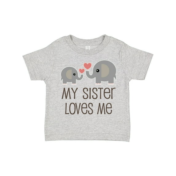 Inktastic My Sister Loves Me Boys or Girls Toddler T-Shirt