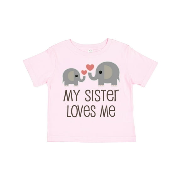 Inktastic My Sister Loves Me Boys or Girls Toddler T-Shirt
