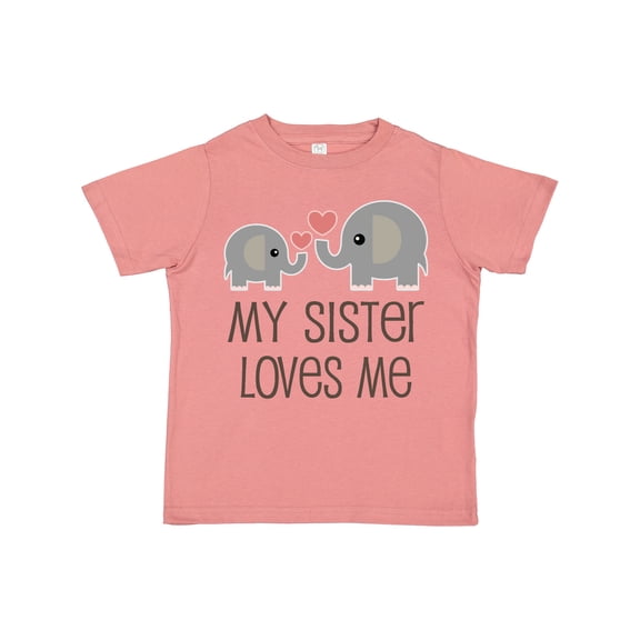 Inktastic My Sister Loves Me Boys or Girls Toddler T-Shirt