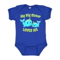 thumbnail image 1 of Inktastic My Sister Loves Me Cute Narwhal Boys or Girls Baby Bodysuit, 1 of 5