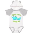 thumbnail image 1 of Inktastic My Sister Loves Me Cute Narwhal Boys or Girls Baby Bodysuit, 1 of 5