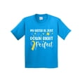 thumbnail image 1 of Inktastic My Sister is Just Down Right Perfect Down Syndrome Awareness Ribbon Youth T-Shirt, 1 of 5