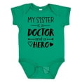 thumbnail image 1 of Inktastic My Sister is a Doctor and a Hero Boys or Girls Baby Bodysuit, 1 of 5