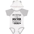 thumbnail image 1 of Inktastic My Sister is a Doctor and a Hero Boys or Girls Baby Bodysuit, 1 of 5