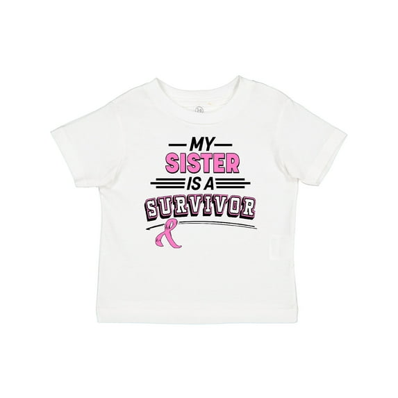 Inktastic My Sister is a Survivor Breast Cancer Awareness Boys or Girls Baby T-Shirt