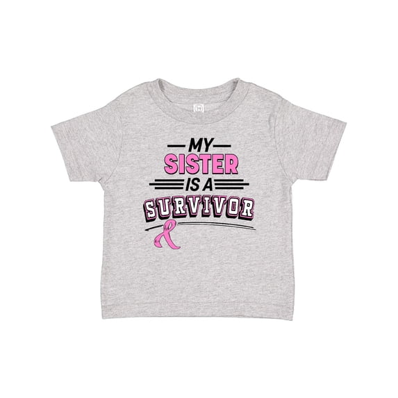 Inktastic My Sister is a Survivor Breast Cancer Awareness Boys or Girls Baby T-Shirt