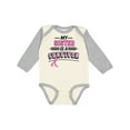 thumbnail image 1 of Inktastic My Sister is a Survivor Breast Cancer Awareness Boys or Girls Long Sleeve Baby Bodysuit, 1 of 5