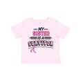 thumbnail image 1 of Inktastic My Sister is a Survivor Breast Cancer Awareness Boys or Girls Toddler T-Shirt, 1 of 5