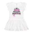 thumbnail image 1 of Inktastic My Sister is a Survivor Breast Cancer Awareness Girls Toddler Dress, 1 of 5