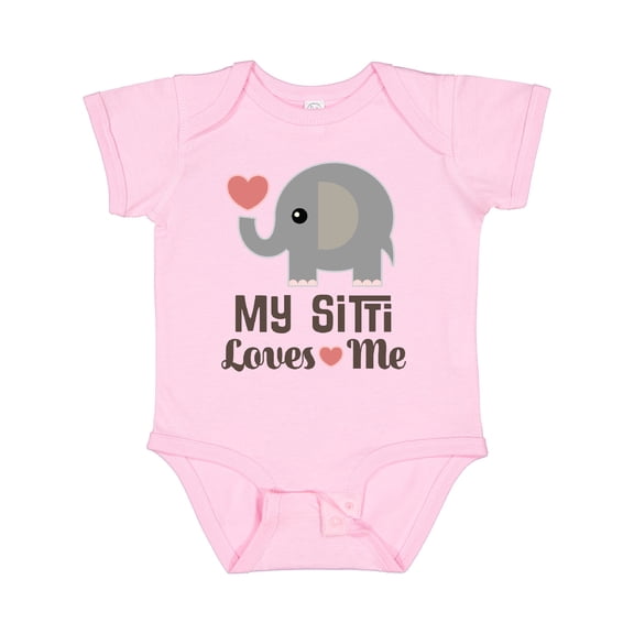 Inktastic My Sitti Loves Me Grandchild Boys or Girls Baby Bodysuit