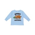 thumbnail image 1 of Inktastic My Spirit Animal is a Sloth with Sloth Illustration Boys or Girls Long Sleeve Toddler T-Shirt, 1 of 5