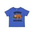 thumbnail image 1 of Inktastic My Spirit Animal is a Sloth with Sloth Illustration Boys or Girls Toddler T-Shirt, 1 of 5