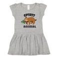thumbnail image 1 of Inktastic My Spirit Animal is a Sloth with Sloth Illustration Girls Toddler Dress, 1 of 5