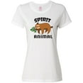 thumbnail image 1 of Inktastic My Spirit Animal is a Sloth with Sloth Illustration Women's T-Shirt, 1 of 5