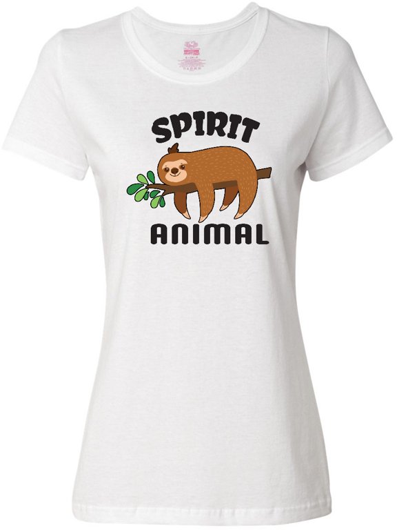 My Spirit Animal is a Sloth with Sloth Illustration Women's T-Shirt