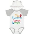 thumbnail image 1 of Inktastic My Stepmom Loves Me Boys or Girls Baby Bodysuit, 1 of 5