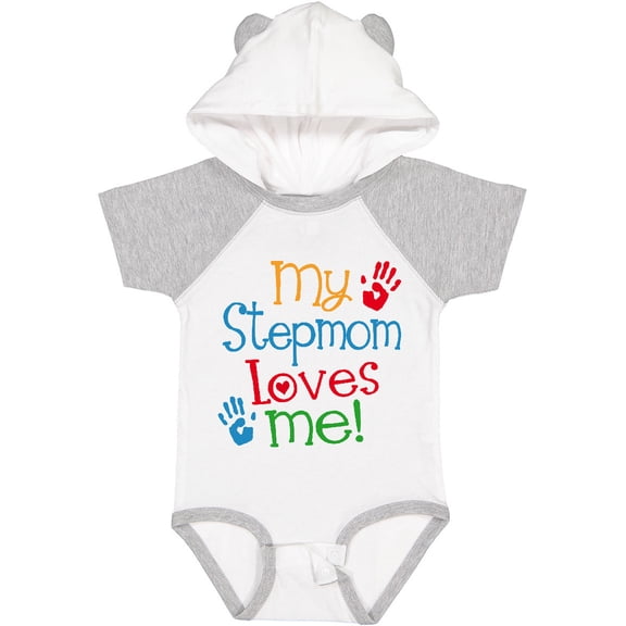 Inktastic My Stepmom Loves Me Boys or Girls Baby Bodysuit