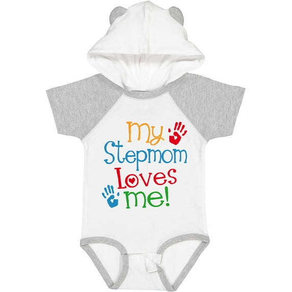 Inktastic My Stepmom Loves Me Boys or Girls Baby Bodysuit