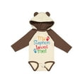 thumbnail image 1 of Inktastic My Stepmom Loves Me Boys or Girls Long Sleeve Baby Bodysuit, 1 of 5