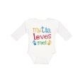 thumbnail image 1 of Inktastic My Tia Loves Me Boys or Girls Long Sleeve Baby Bodysuit, 1 of 5