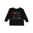 thumbnail image 1 of Inktastic My Tia Loves Me Boys or Girls Long Sleeve Toddler T-Shirt, 1 of 5