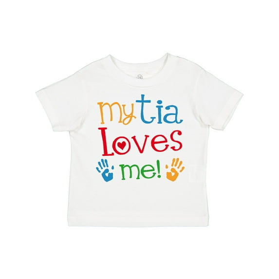 Inktastic My Tia Loves Me Boys or Girls Toddler T-Shirt