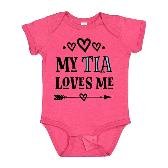 Inktastic My Tia Loves Me Childs Girls Baby Bodysuit