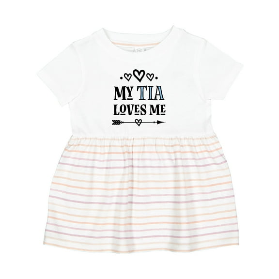 Inktastic My Tia Loves Me Childs Girls Baby Dress