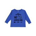 thumbnail image 1 of Inktastic My Tia Loves Me Childs Girls Long Sleeve Toddler T-Shirt, 1 of 5