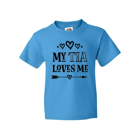 Inktastic My Tia Loves Me Childs Youth T-Shirt