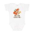 thumbnail image 1 of Inktastic My Tia Loves Me Fox Niece Nephew Boys or Girls Baby Bodysuit, 1 of 5