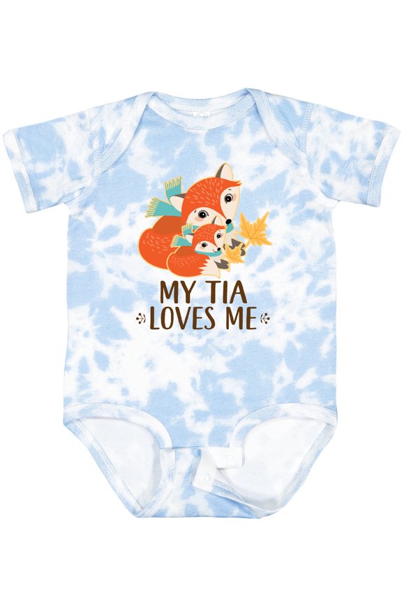 My Tia Loves Me Fox Niece Nephew Boys or Girls Baby Bodysuit