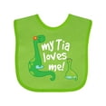 thumbnail image 1 of Inktastic My Tia Loves Me Nephew Boys Baby Bib, 1 of 4