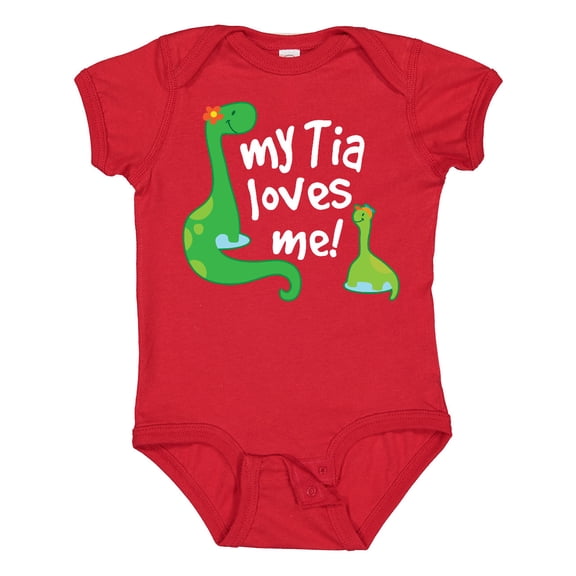 Inktastic My Tia Loves Me Nephew Boys Baby Bodysuit