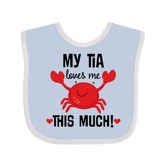 Inktastic My Tia Loves Me Nephew Boys or Girls Baby Bib