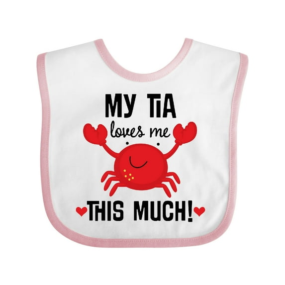Inktastic My Tia Loves Me Nephew Boys or Girls Baby Bib