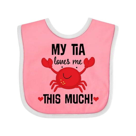 Inktastic My Tia Loves Me Nephew Boys or Girls Baby Bib