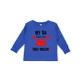 thumbnail image 1 of Inktastic My Tia Loves Me Nephew Boys or Girls Long Sleeve Toddler T-Shirt, 1 of 5